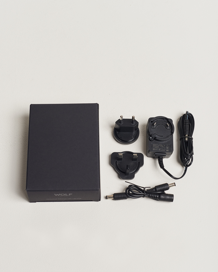 Men | WOLF WM Brown Single Watch Winder Tweed Brown | WOLF | WM Brown Single Watch Winder Tweed Brown