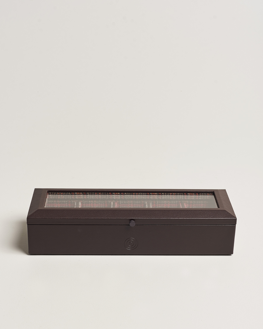 Men | WOLF WM Brown 5 Piece Watch Box Tweed Brown | WOLF | WM Brown 5 Piece Watch Box Tweed Brown