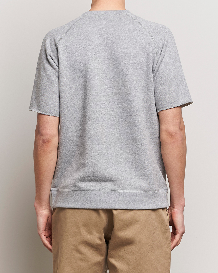 Men | T-Shirts | BEAMS PLUS | Cut Off Sweatshirt Light Grey