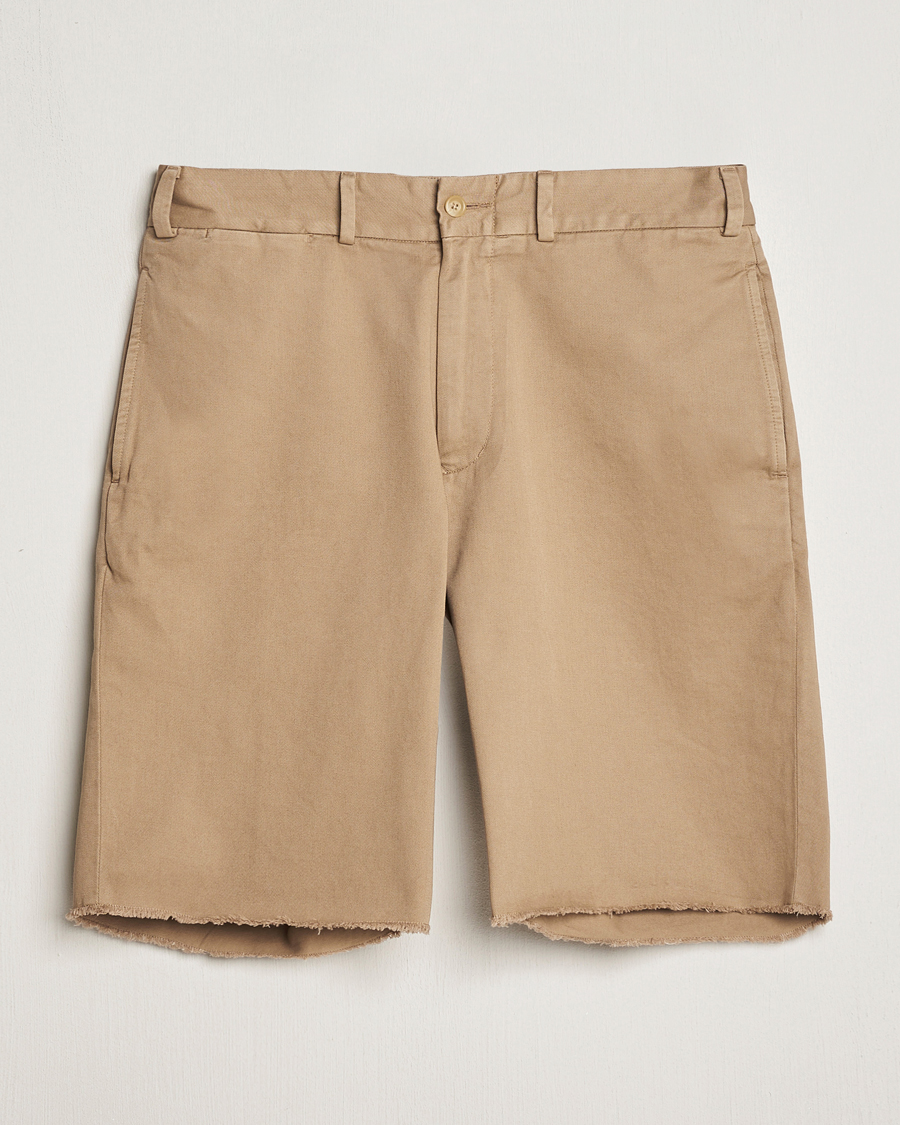 Men | Shorts | BEAMS PLUS | Cut Off Twill Cotton Shorts Beige