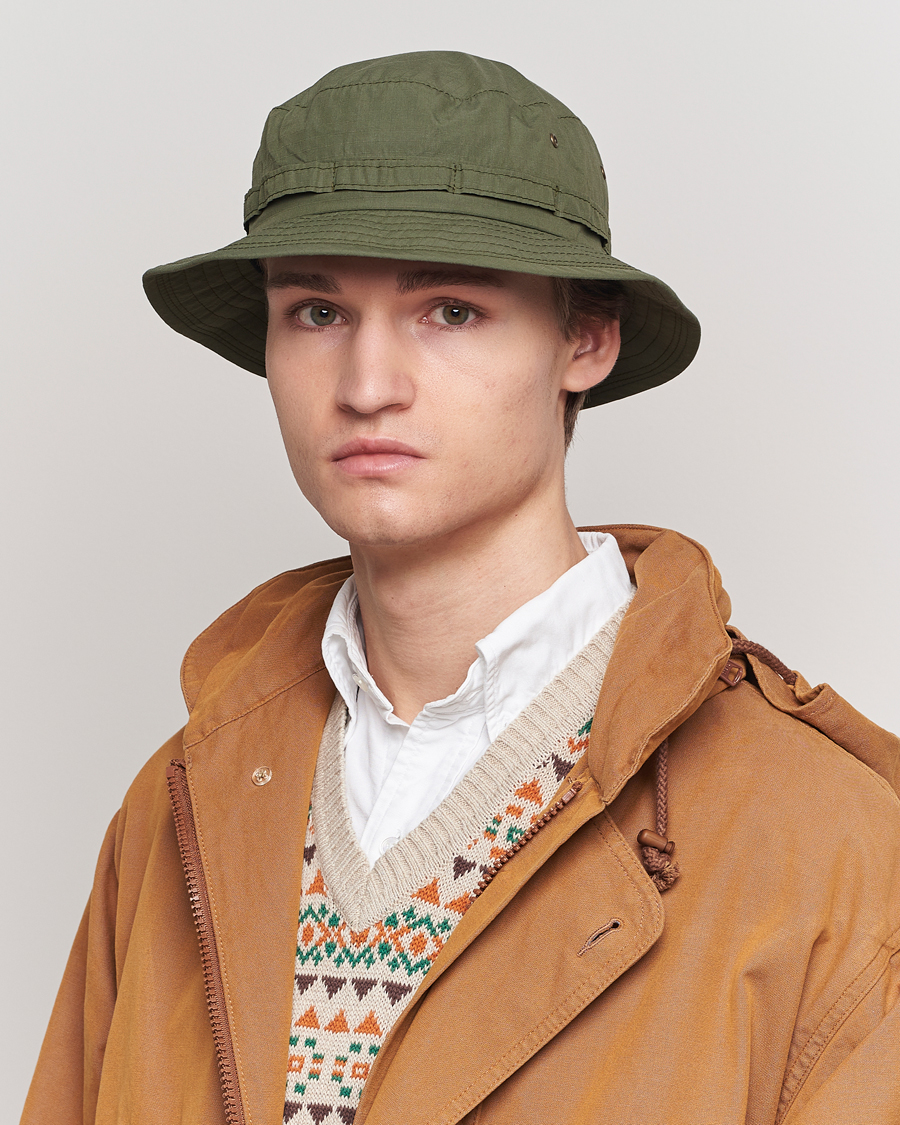 Homme |  | BEAMS PLUS | Ripstop Jungle Hat Olive