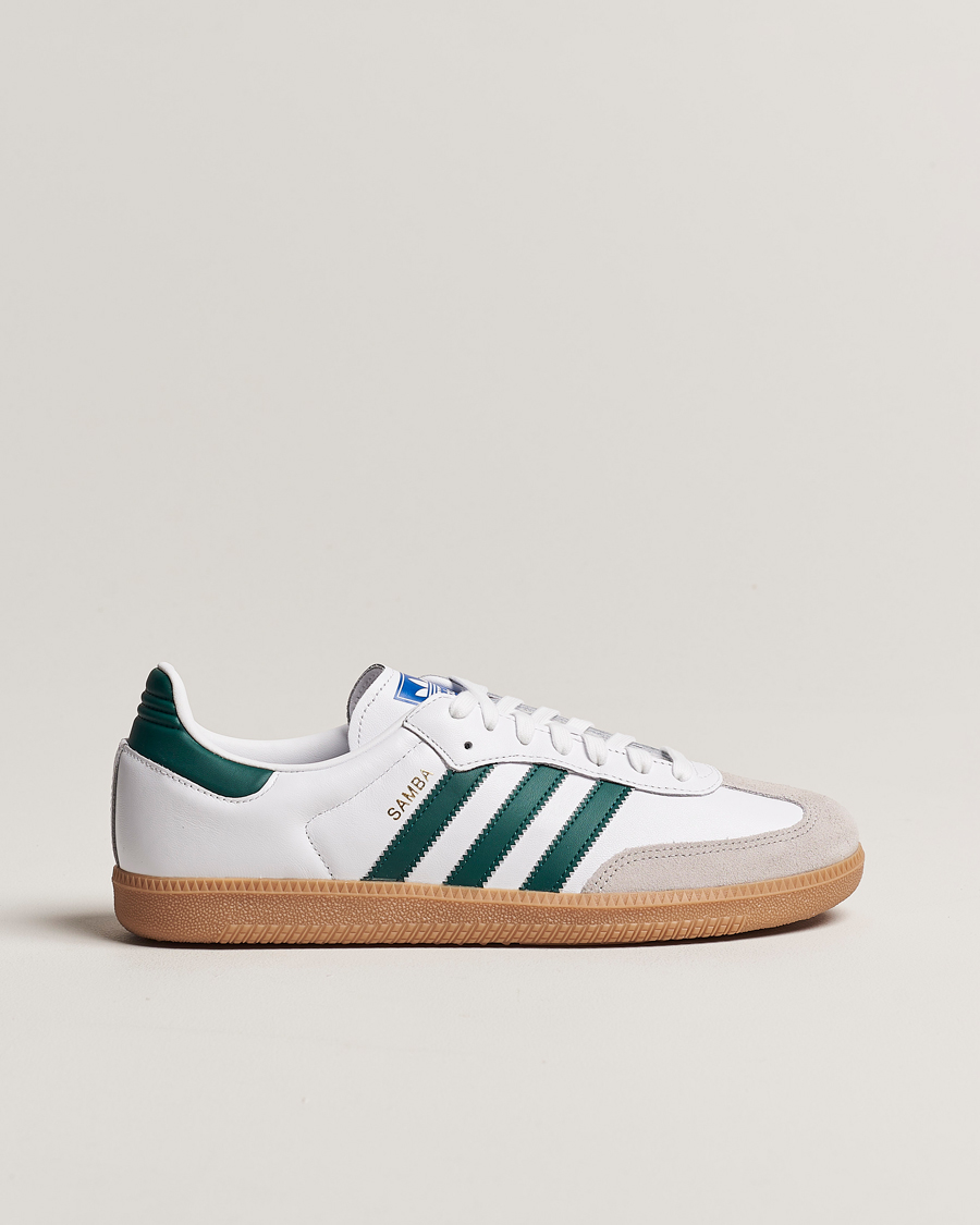 adidas Originals Samba OG Sneaker White/Green at CareOfCarl.com adidas Originals Samba OG Sneaker White/Green at CareOfCarl.com