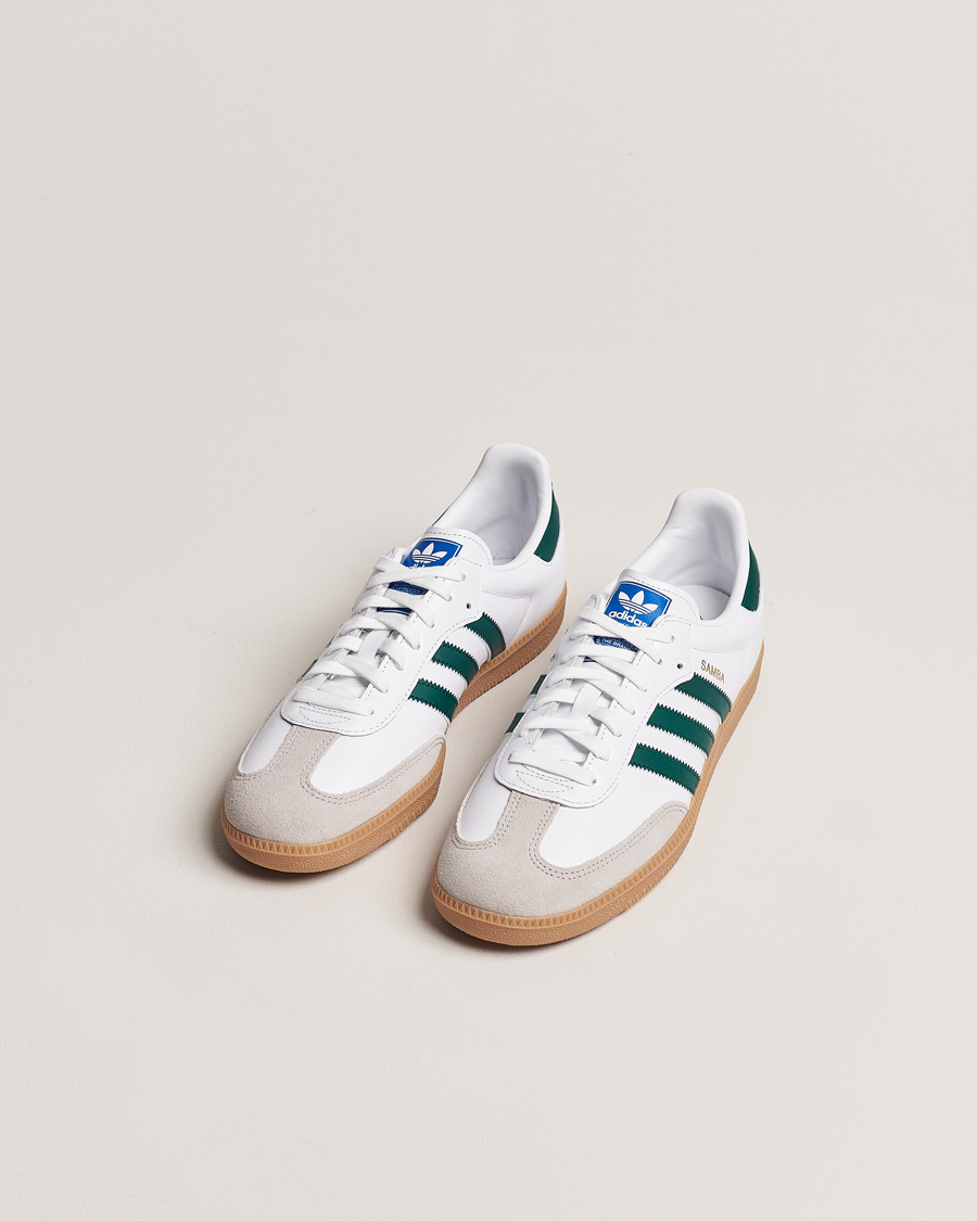 Herr | Skor | adidas Originals | Samba OG Sneaker White/Green