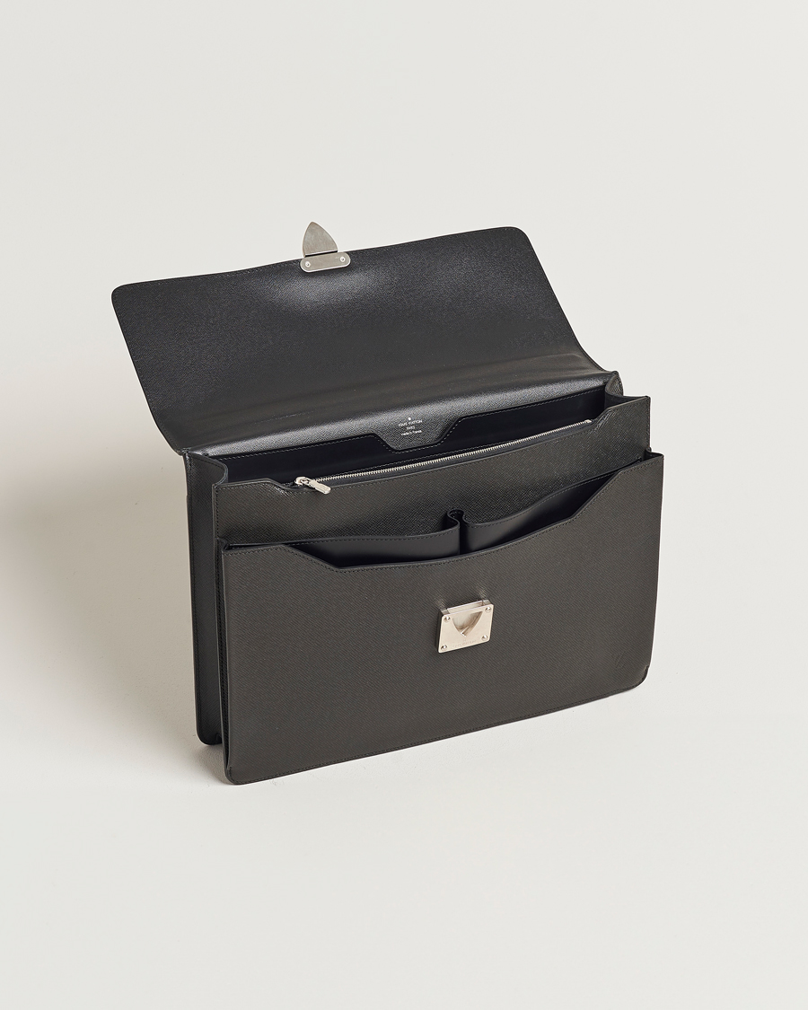 Men | Louis Vuitton Pre-Owned Robusto Breifcase Black | Louis Vuitton Pre-Owned | Robusto Breifcase Black