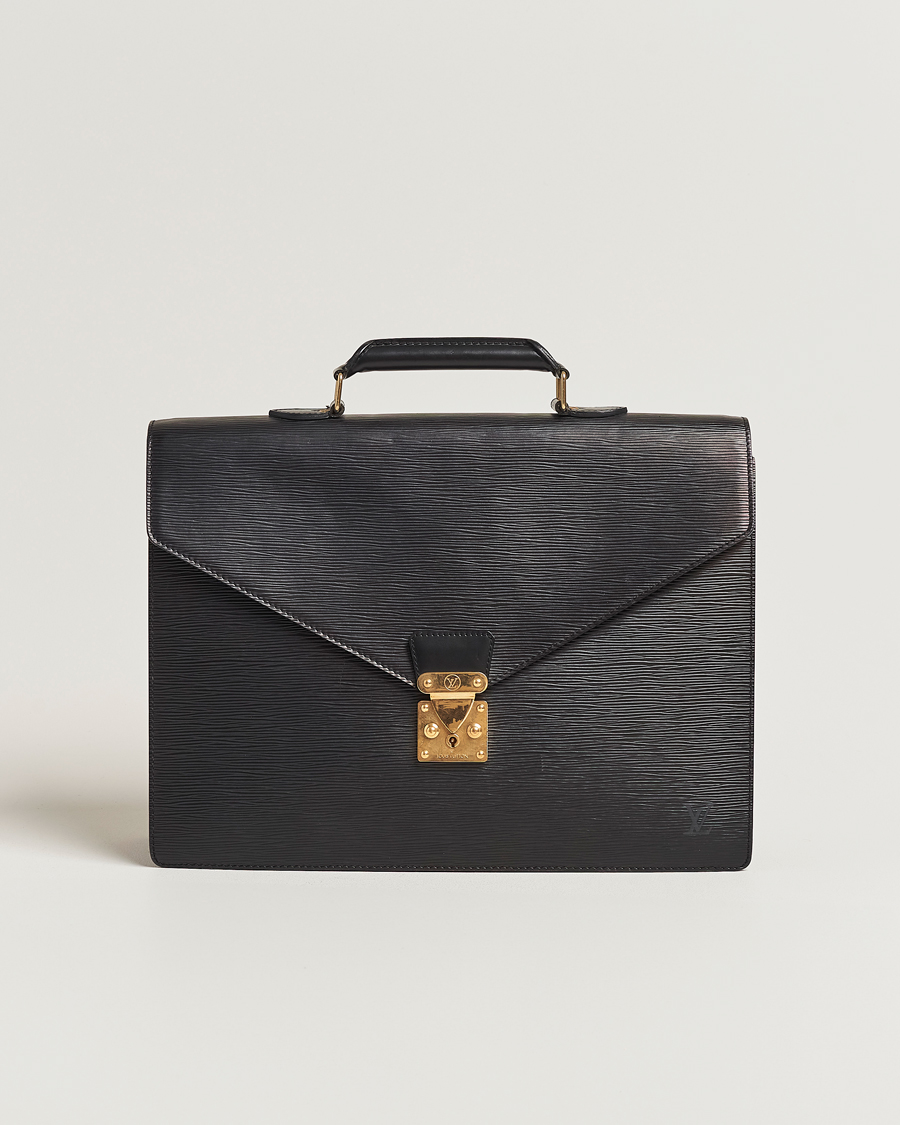 Men | Louis Vuitton Pre-Owned Serviette Conseiller EPI Leather Briefcase  | Louis Vuitton Pre-Owned | Serviette Conseiller EPI Leather Briefcase 