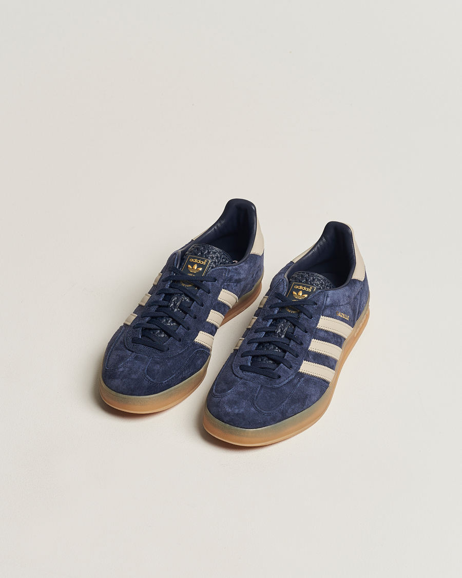 adidas Originals Gazelle Indoor Sneaker Blue/Beige at CareOfCarl.com adidas Originals Gazelle Indoor Sneaker Blue/Beige at CareOfCarl.com