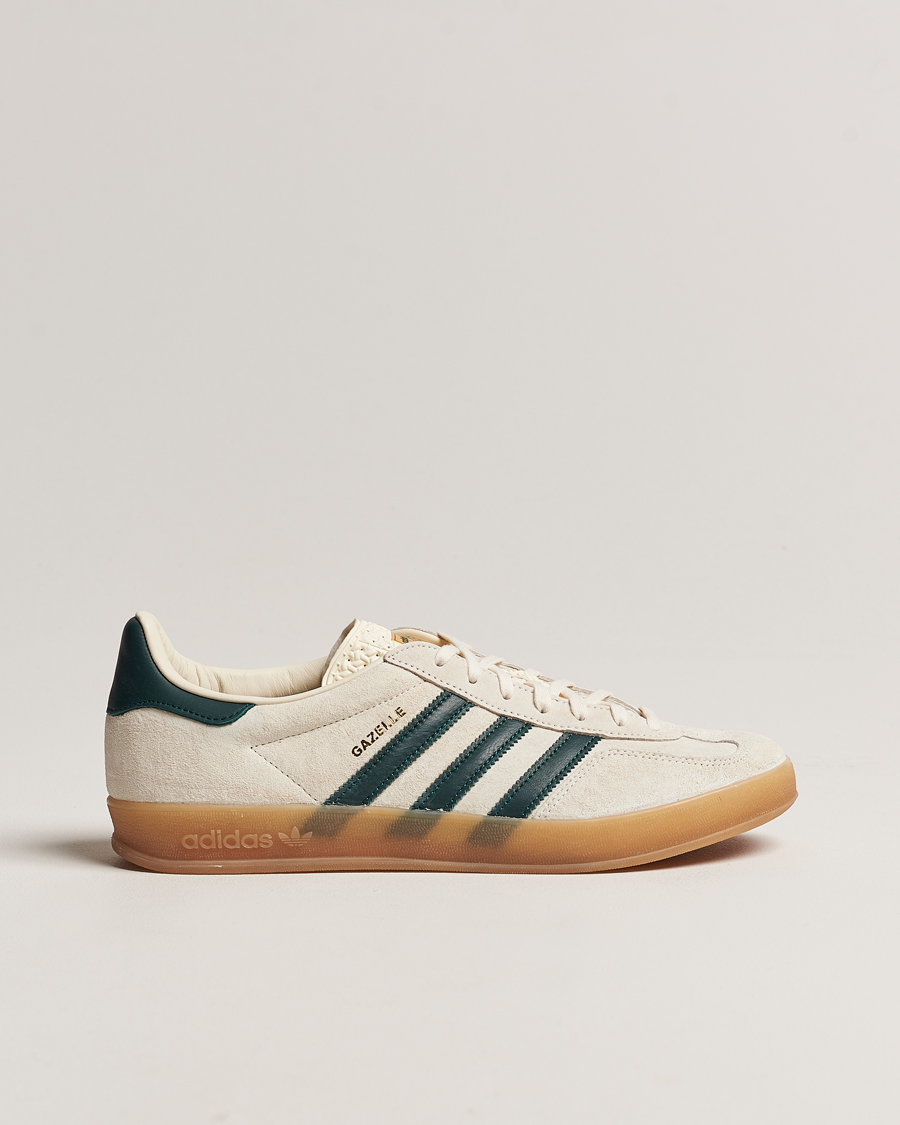 adidas Originals Gazelle Indoor Sneaker White/Green at CareOfCarl.com adidas Originals Gazelle Indoor Sneaker White/Green at CareOfCarl.com