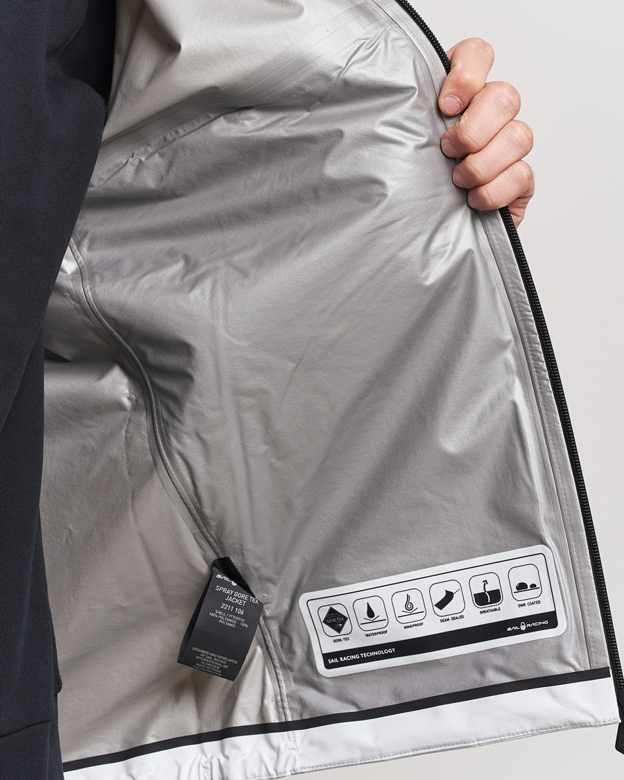 Men | Coats & Jackets | Sail Racing | Spray Gore-Tex Hooded Jacket Storm White