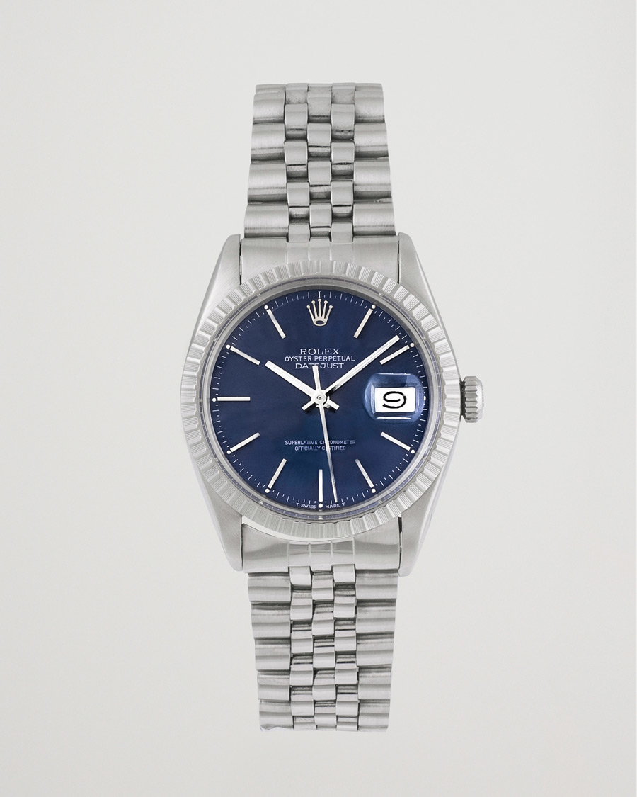 Men | Rolex Pre-Owned Datejust 16030 Oyster Perpetual Blue Silver | Rolex Pre-Owned | Datejust 16030 Oyster Perpetual Blue Silver