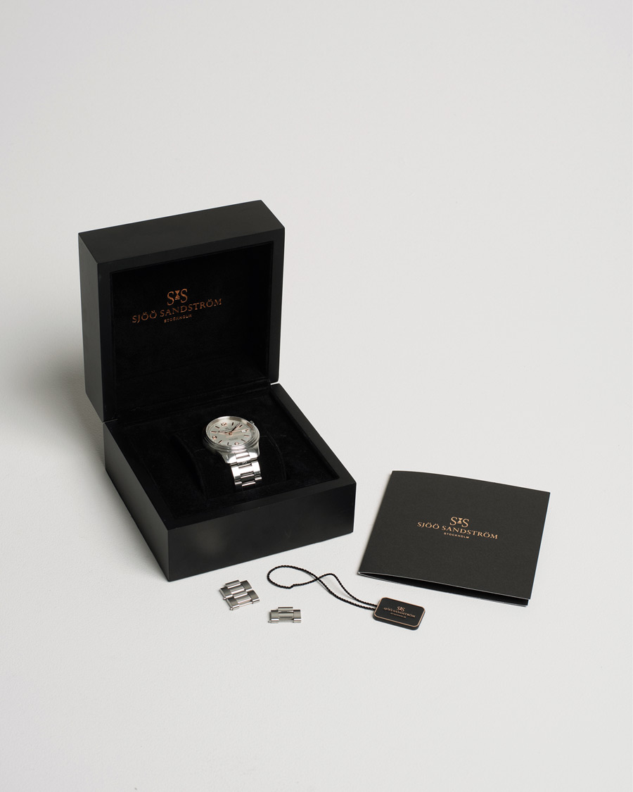 Men | Sjöö Sandström Pre-Owned Royal Steel Classic 41mm Silver | Sjöö Sandström Pre-Owned | Royal Steel Classic 41mm Silver