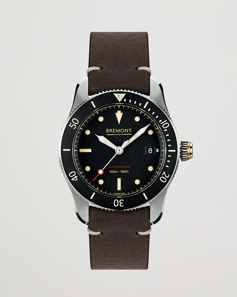 Men | Bremont Pre-Owned S301 Supermarine 40mm Black Dial Silver | Bremont Pre-Owned | S301 Supermarine 40mm Black Dial Silver