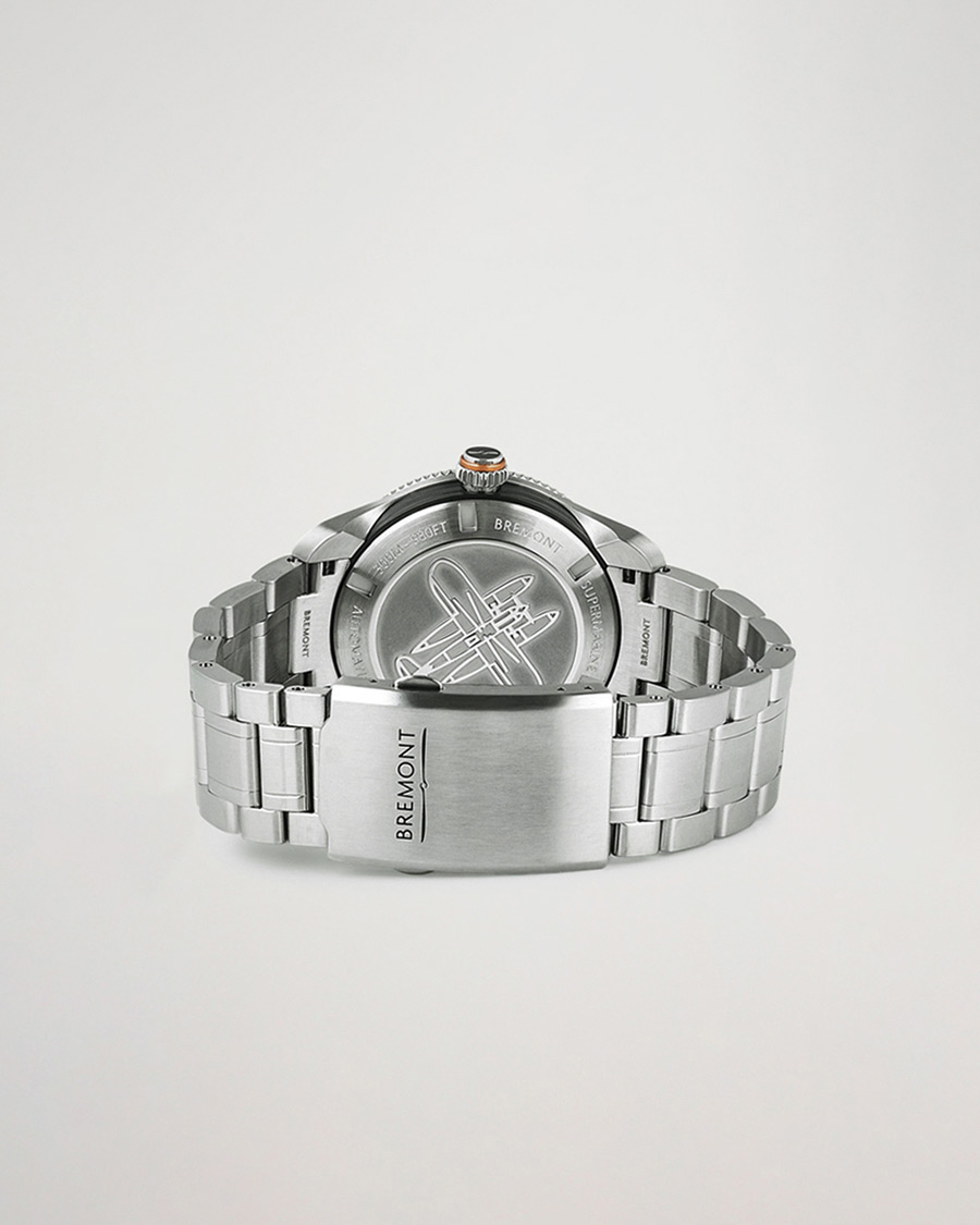 Men | Bremont Pre-Owned S302 Supermarine GMT 40mm Steel Bracelet Silver | Bremont Pre-Owned | S302 Supermarine GMT 40mm Steel Bracelet Silver