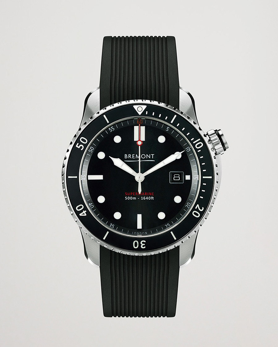 Men | Bremont Pre-Owned S500 Supermarine 43mm Black Dial Silver | Bremont Pre-Owned | S500 Supermarine 43mm Black Dial Silver