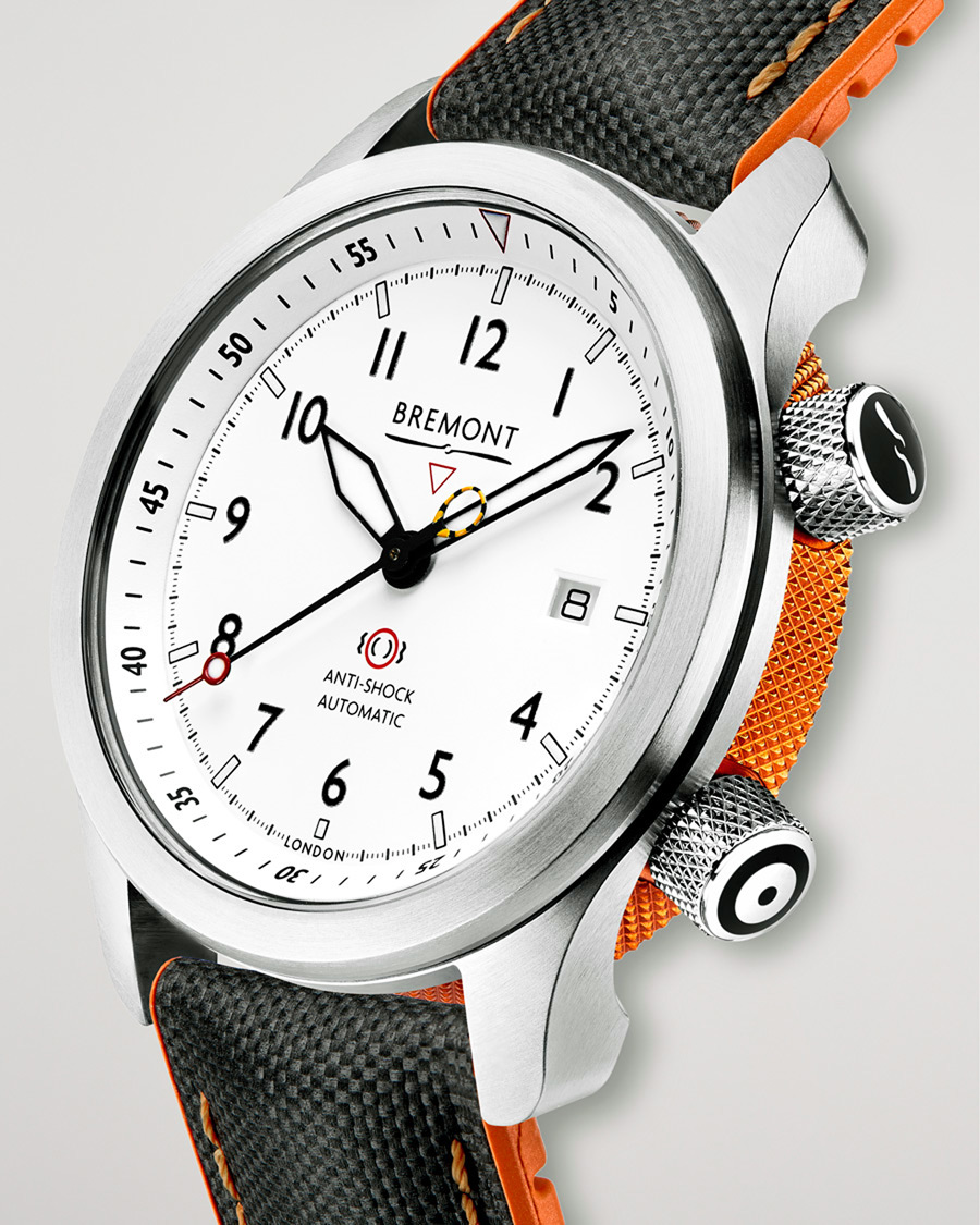 Men | Bremont Pre-Owned MBII Pilot Watch 43mm White Dial Silver | Bremont Pre-Owned | MBII Pilot Watch 43mm White Dial Silver