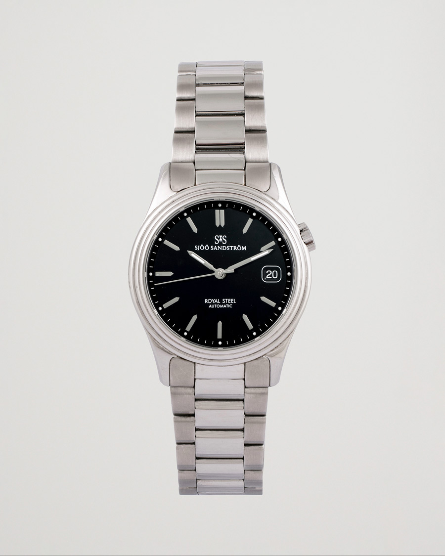 Men | Sjöö Sandström Pre-Owned Royal Steel Classic 36mm 1636-1 Silver | Sjöö Sandström Pre-Owned | Royal Steel Classic 36mm 1636-1 Silver