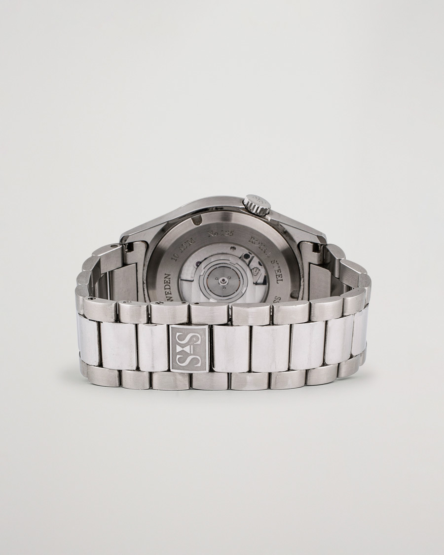 Men | Sjöö Sandström Pre-Owned Royal Steel Classic 36mm 1636-1 Silver | Sjöö Sandström Pre-Owned | Royal Steel Classic 36mm 1636-1 Silver