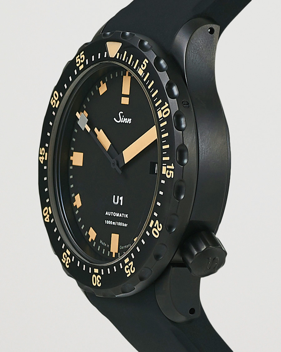 Men | Sinn Pre-Owned U1 Black Hard Coating Diving Watch Silver | Sinn Pre-Owned | U1 Black Hard Coating Diving Watch Silver