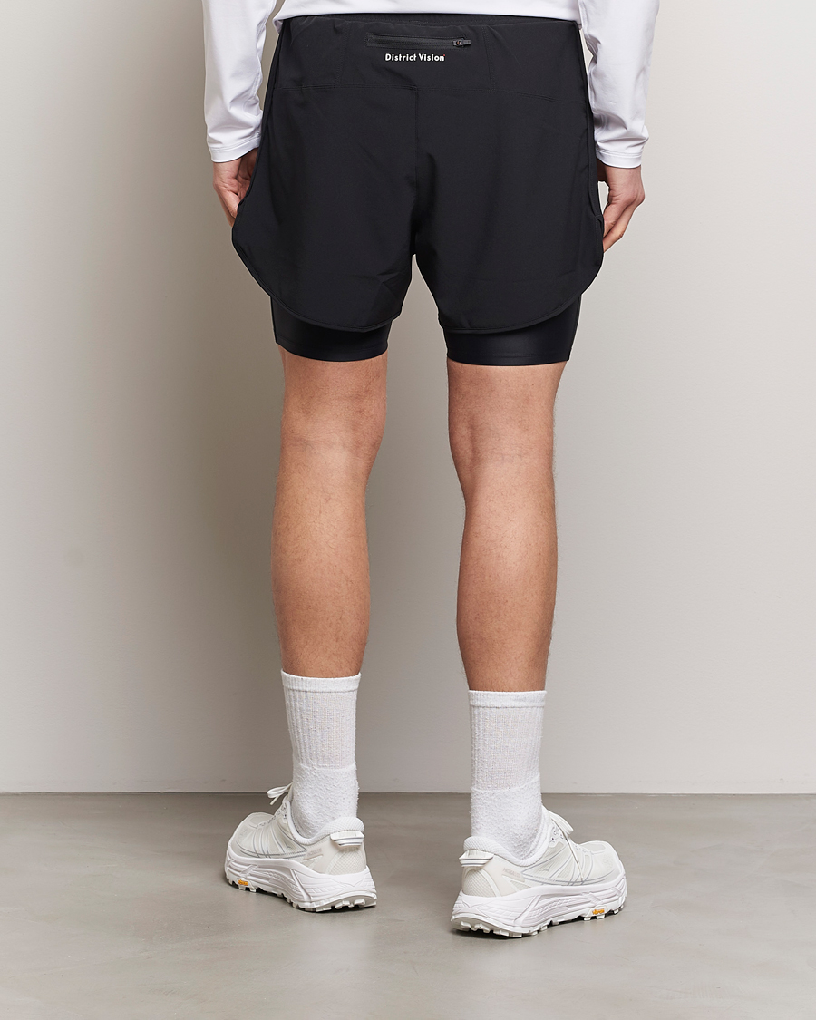 Men | Shorts | District Vision | Layered Trail Shorts Black