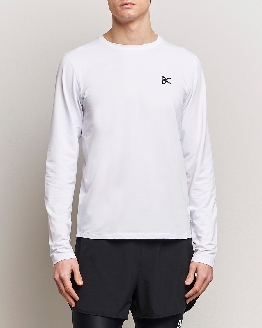 Homme |  | District Vision | Lightweight Long Sleeve T-Shirt White