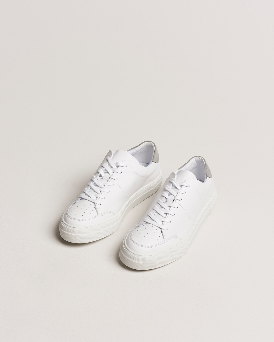 Men | Low Sneakers | J.Lindeberg | Art Signature Leather Sneaker White