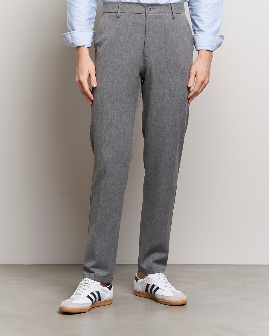 Men | New Brands | LES DEUX | Como Reg Suit Pants Grey Melange