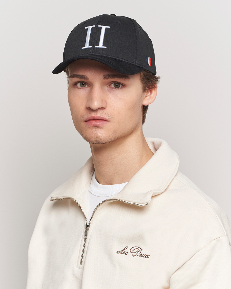 Men | Hats & Caps | LES DEUX | Baseball Cap Suede II Black/White