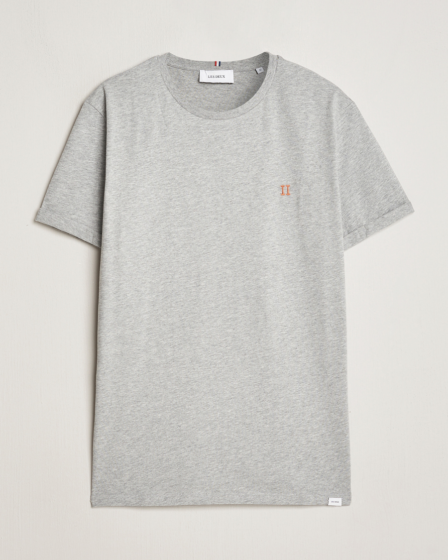 Men | T-Shirts | LES DEUX | Nørregaard Cotton T-Shirt Grey Melange