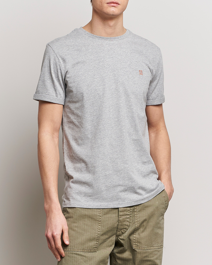 Men | T-Shirts | LES DEUX | Nørregaard Cotton T-Shirt Grey Melange