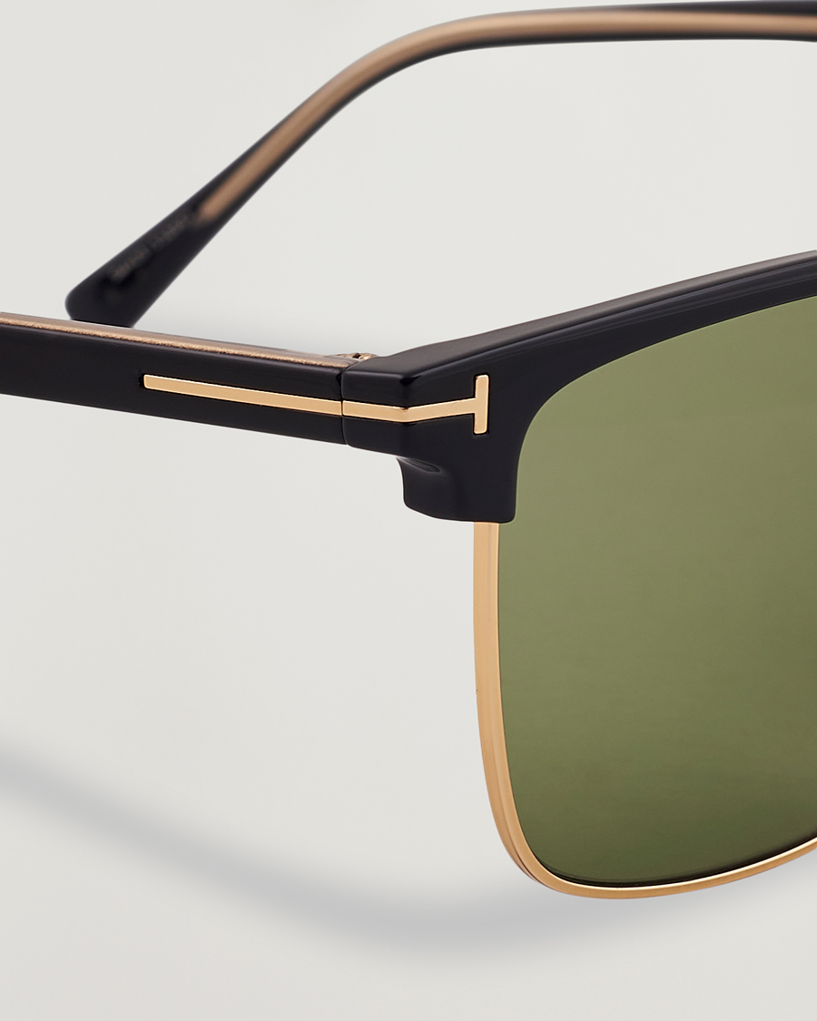 Men | Sunglasses | Tom Ford | Hudson FT0997-H Metal Sunglasses Black/Green