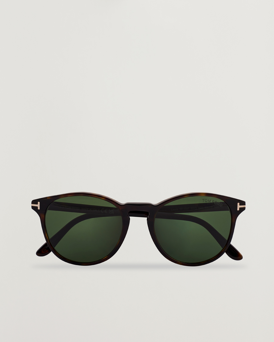 Men | Sunglasses | Tom Ford | Lewis FT1097 Sunglasses Dark Havana/Green