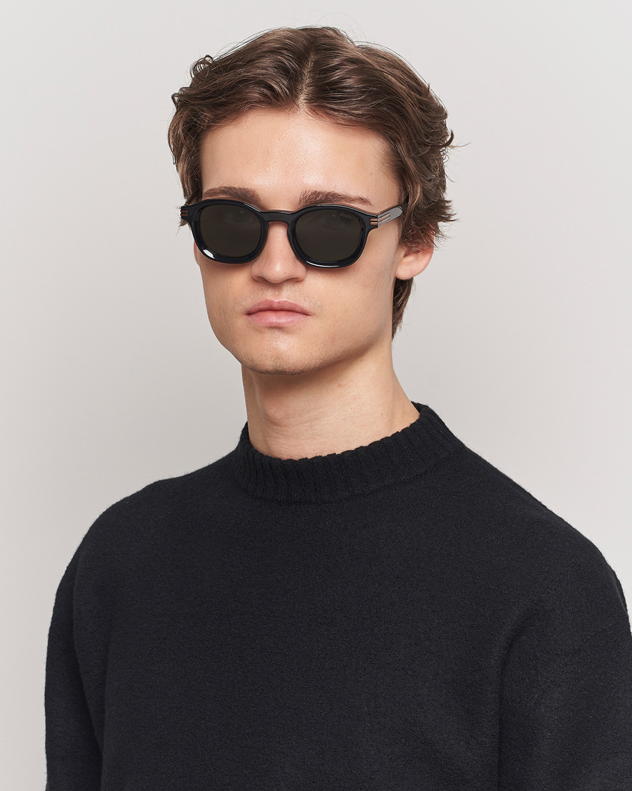 Men | Italian Department | Zegna | EZ0229 Sunglasses Black/Green