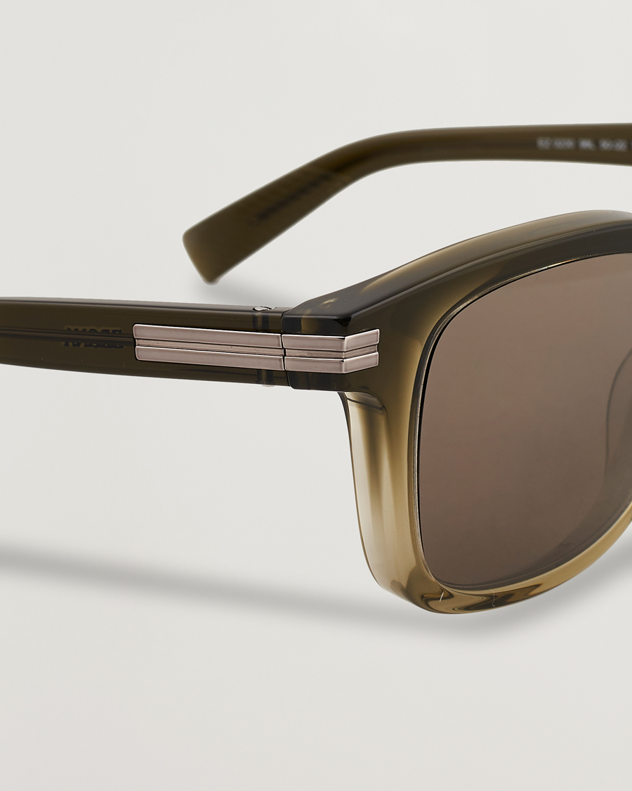 Men | Sunglasses | Zegna | EZ0230 Sunglasses Dark Green/Roviex