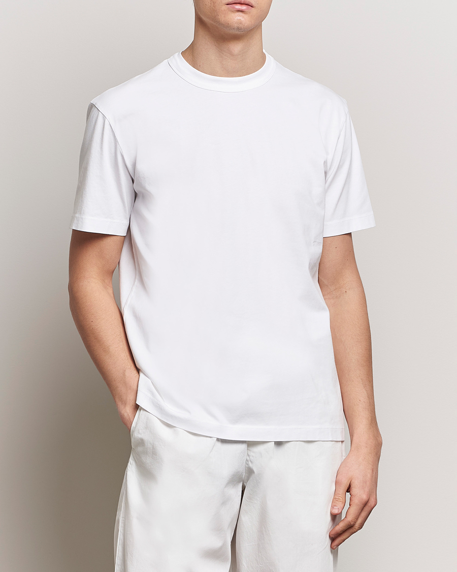 Men | T-Shirts | Tekla | Organic Cotton Sleeping T-Shirt White