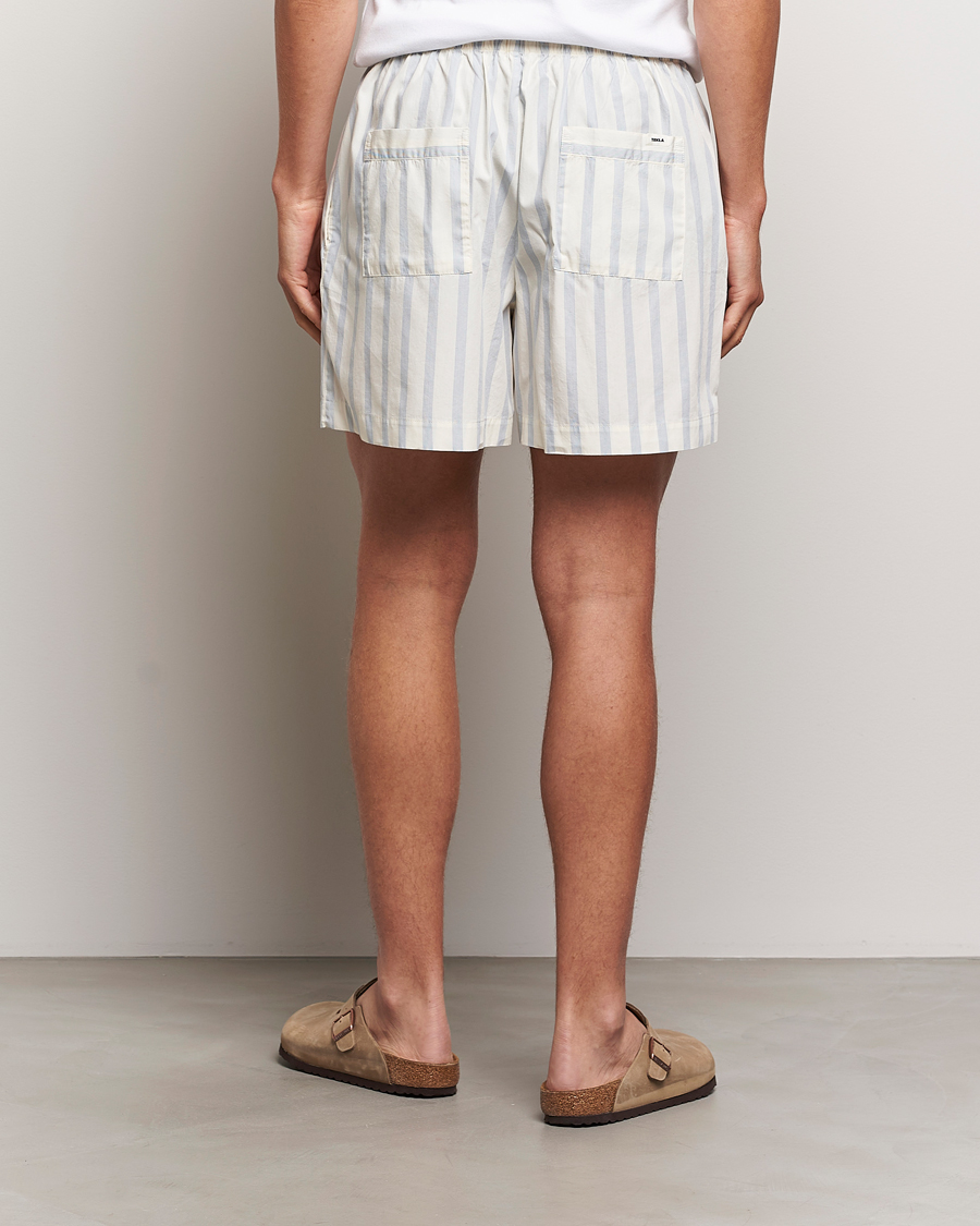 Men | Pyjamas & Robes | Tekla | Poplin Pyjama Shorts Needle Stripes