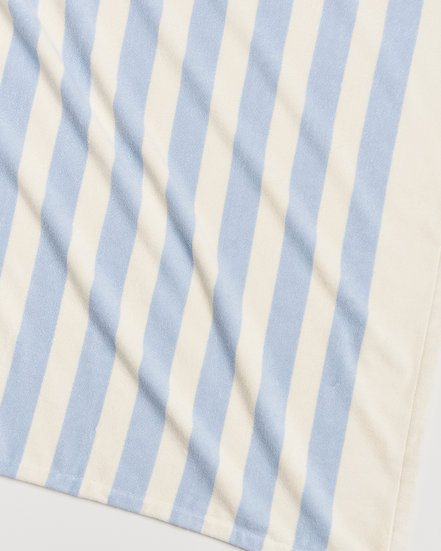 Men | Tekla Organic Terry Beach Towel Isle Blue Stripes | Tekla | Organic Terry Beach Towel Isle Blue Stripes
