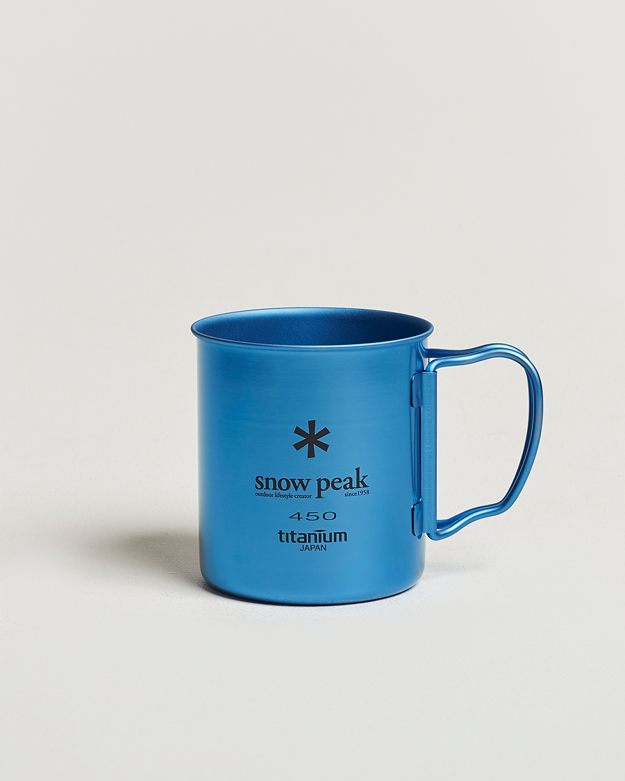 Men | Outdoor living | Snow Peak | Single Wall Mug 450 Blue Titanium