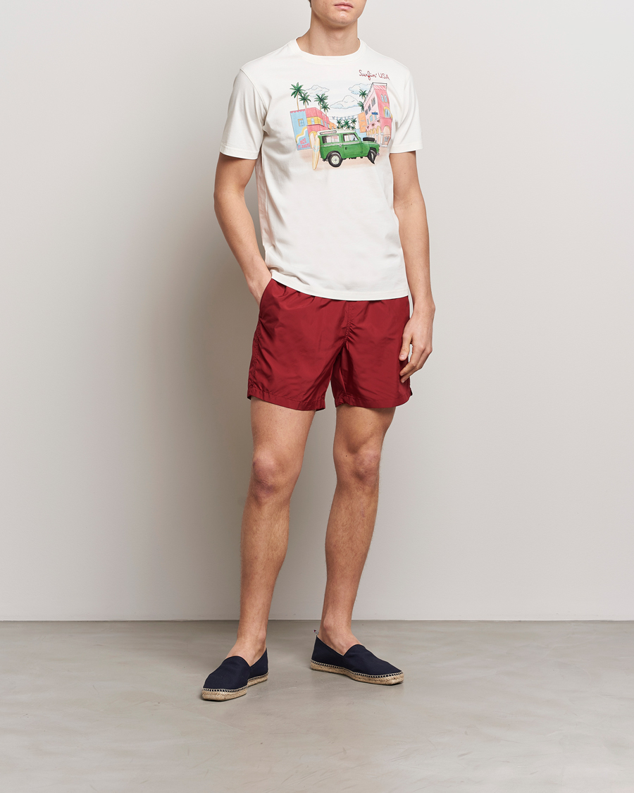 Men | Swimwear | MC2 Saint Barth | Pantone Swim Shorts 45 Bordeaux