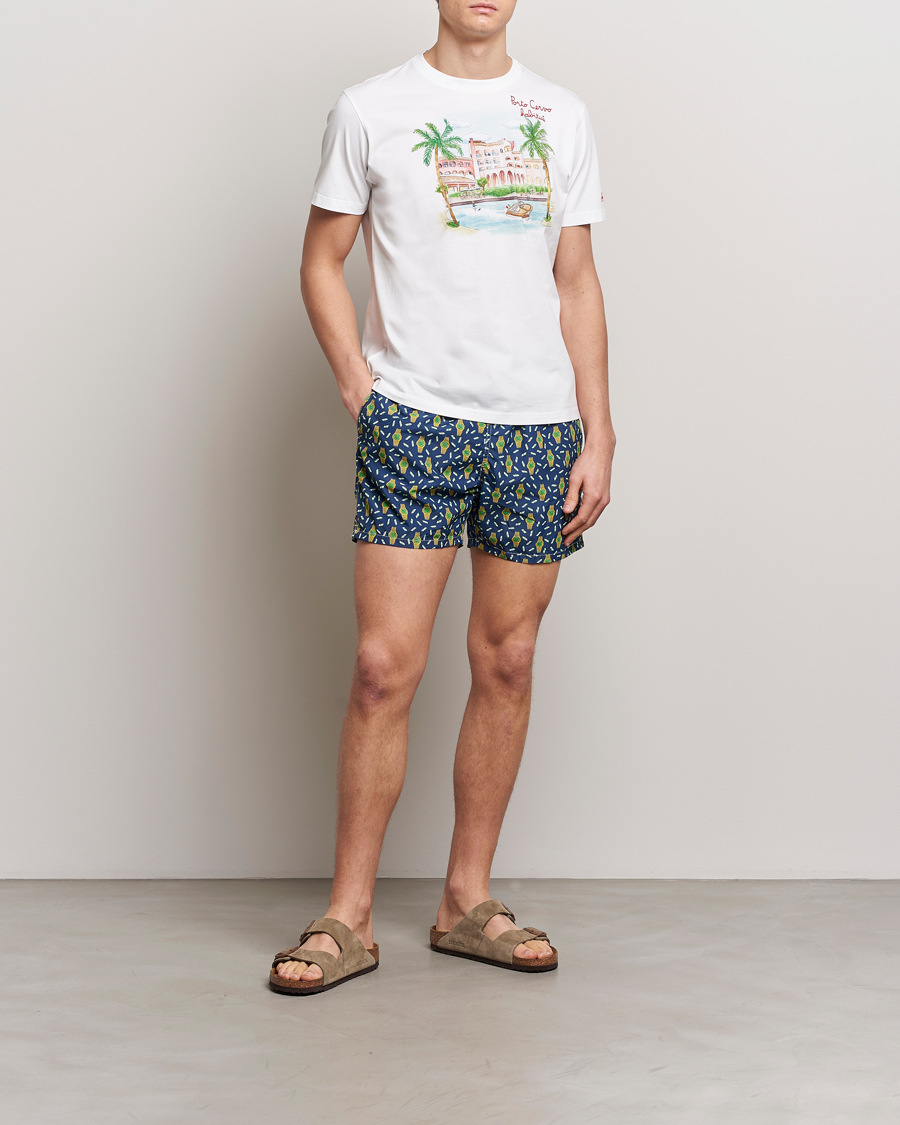 Men | Swimwear | MC2 Saint Barth | Printed Swim Shorts Hour Money