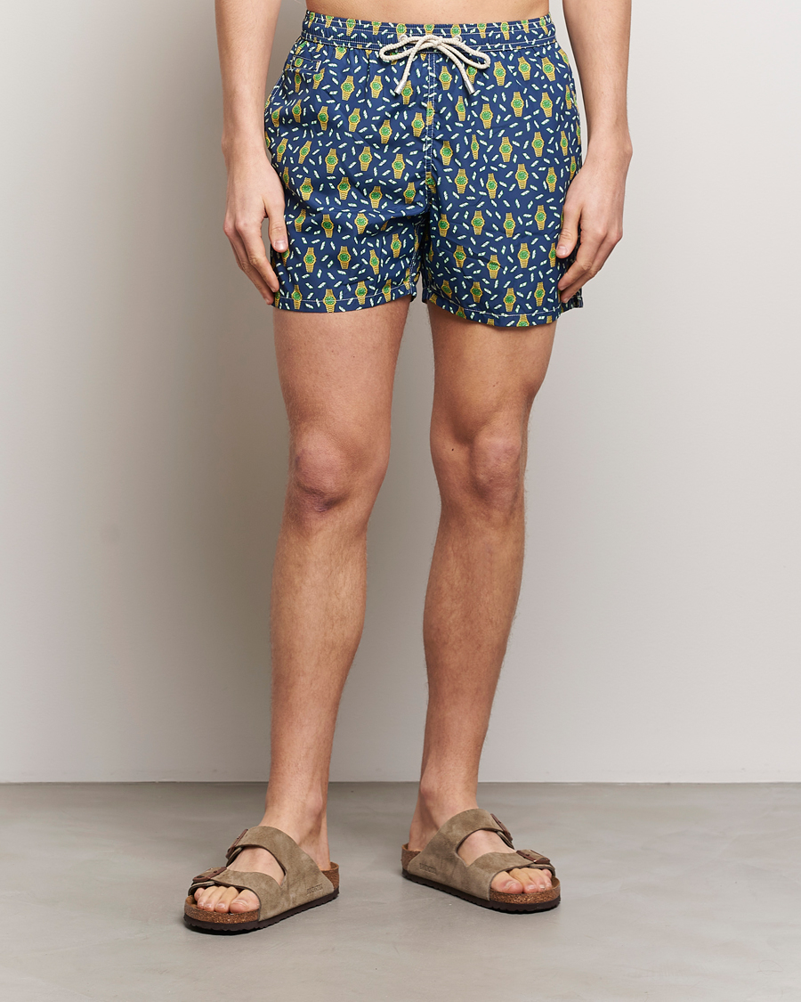 Men | Swimwear | MC2 Saint Barth | Printed Swim Shorts Hour Money