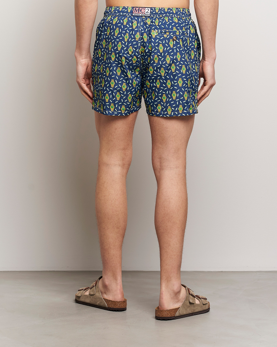 Men | Swimwear | MC2 Saint Barth | Printed Swim Shorts Hour Money