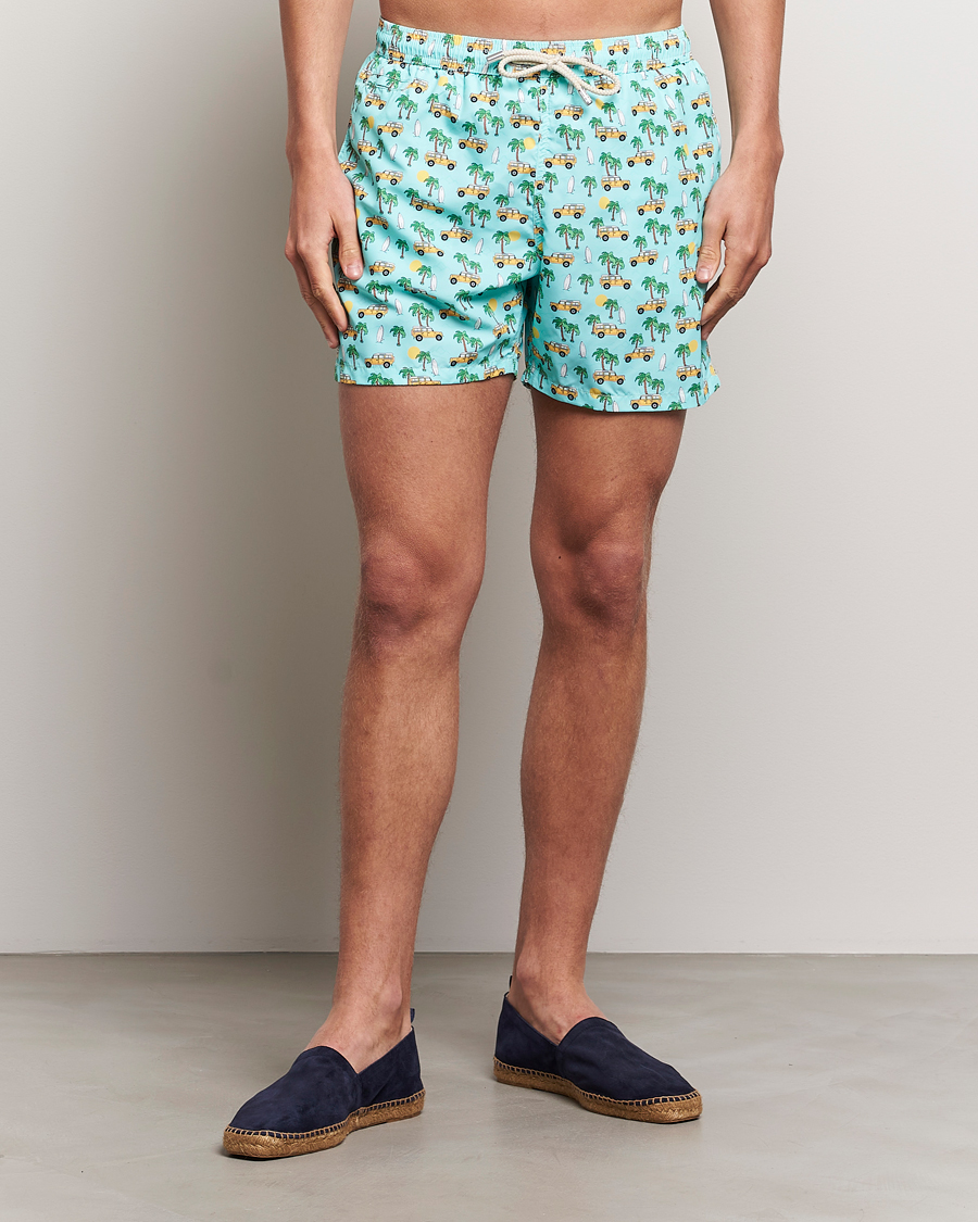 Men | Swimwear | MC2 Saint Barth | Printed Swim Shorts Road Car