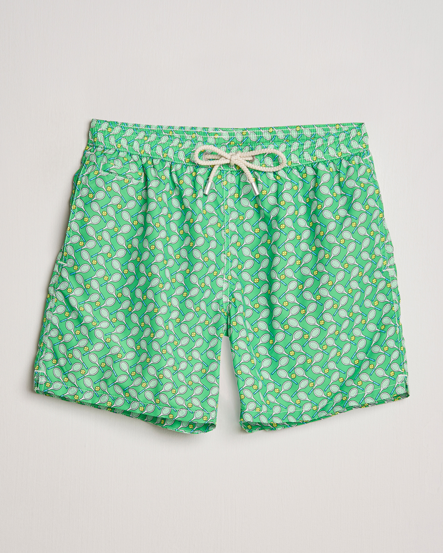 Men | Swimwear | MC2 Saint Barth | Printed Swim Shorts Tennis Cross