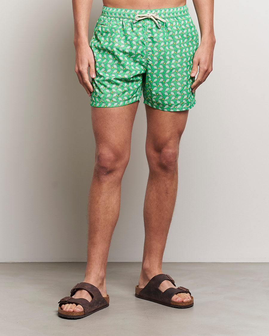 Men | Swimwear | MC2 Saint Barth | Printed Swim Shorts Tennis Cross