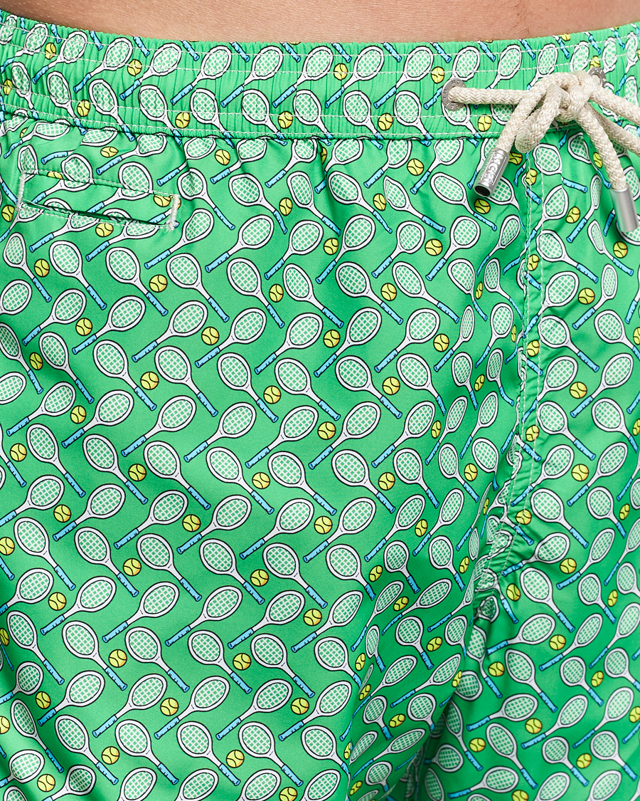 Men | Swimwear | MC2 Saint Barth | Printed Swim Shorts Tennis Cross