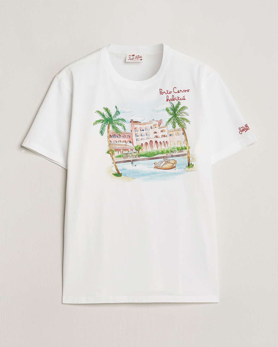 Men | T-Shirts | MC2 Saint Barth | Printed Cotton T-Shirt Porto Cervo
