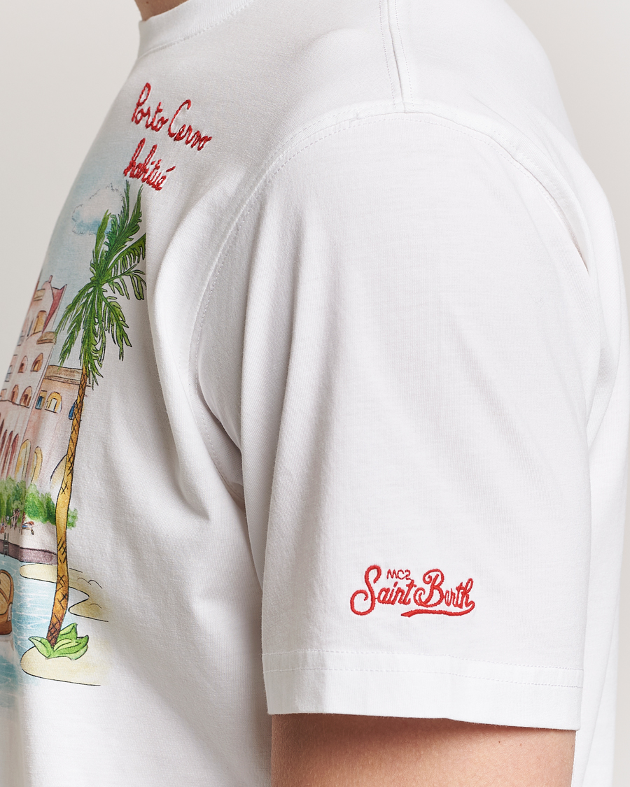 Men | T-Shirts | MC2 Saint Barth | Printed Cotton T-Shirt Porto Cervo