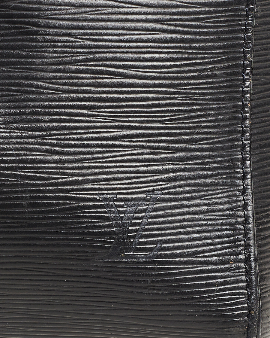 Men | Louis Vuitton Pre-Owned Keepall 45 EPI Leather Bag Black | Louis Vuitton Pre-Owned | Keepall 45 EPI Leather Bag Black