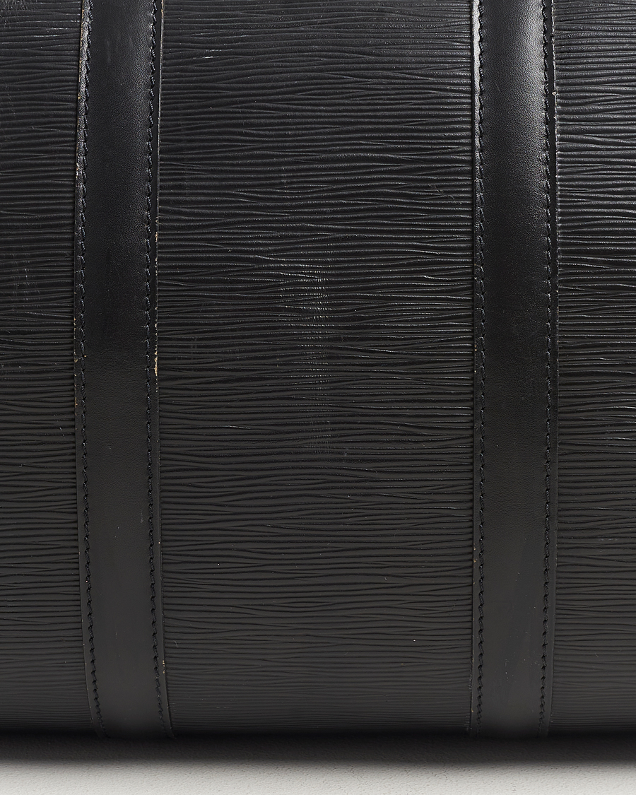 Men | Louis Vuitton Pre-Owned Keepall 45 EPI Leather Bag Black | Louis Vuitton Pre-Owned | Keepall 45 EPI Leather Bag Black