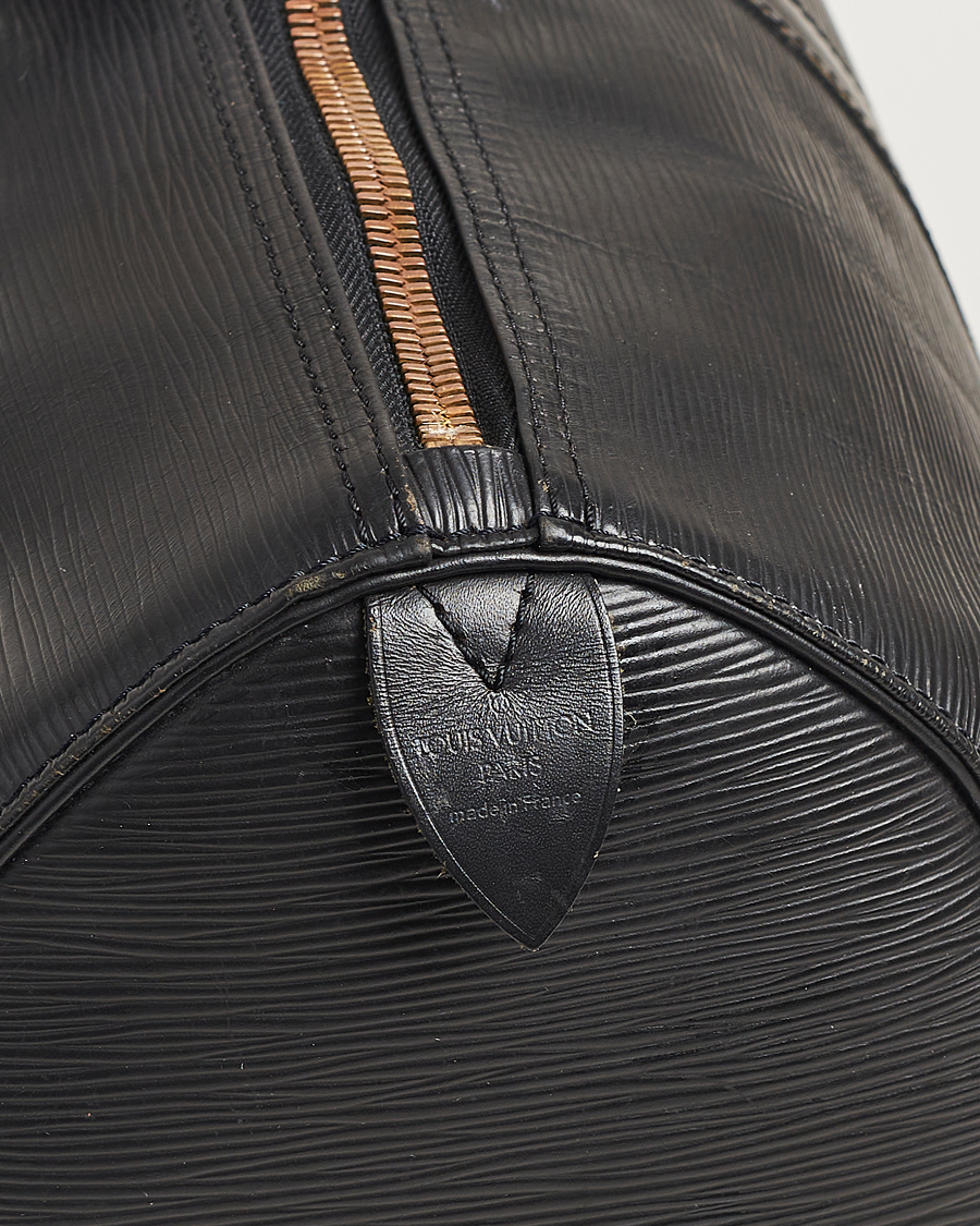 Men | Louis Vuitton Pre-Owned Keepall 45 EPI Leather Bag Black | Louis Vuitton Pre-Owned | Keepall 45 EPI Leather Bag Black