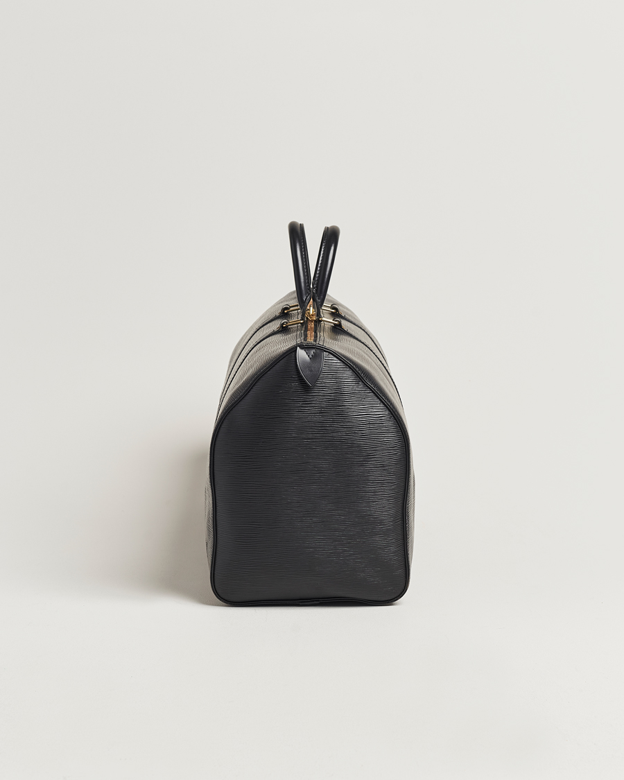 Men | Louis Vuitton Pre-Owned Keepall 50 EPI Leather Bag Black | Louis Vuitton Pre-Owned | Keepall 50 EPI Leather Bag Black